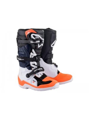 Детски Ботуши ALPINESTARS TECH 7S BLACK WHITE ORANGE FLUO